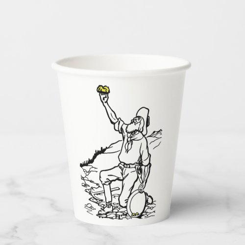 Old Time Gold Prospector Paper Cups
