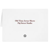 Old Time Jersey Shore Cards (Back Horizontal)