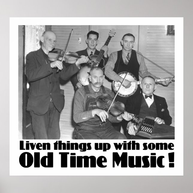 Old Time Music Poster (Front)