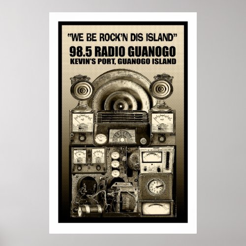 Old time radio poster