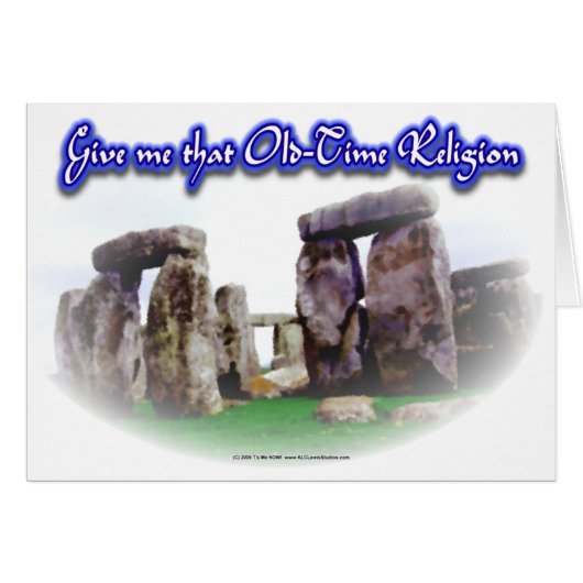 Old Time Religion New Cards (Front Horizontal)
