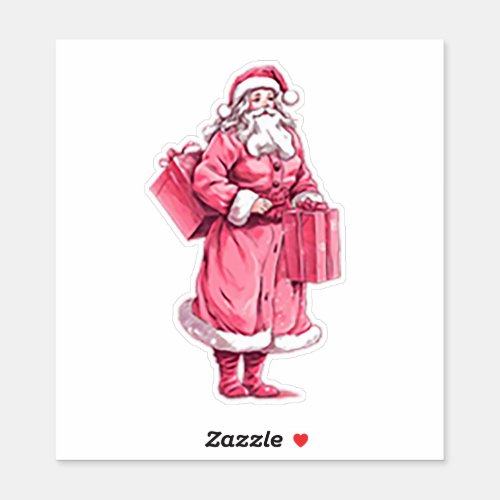 Old Time Santa Clause Sticker