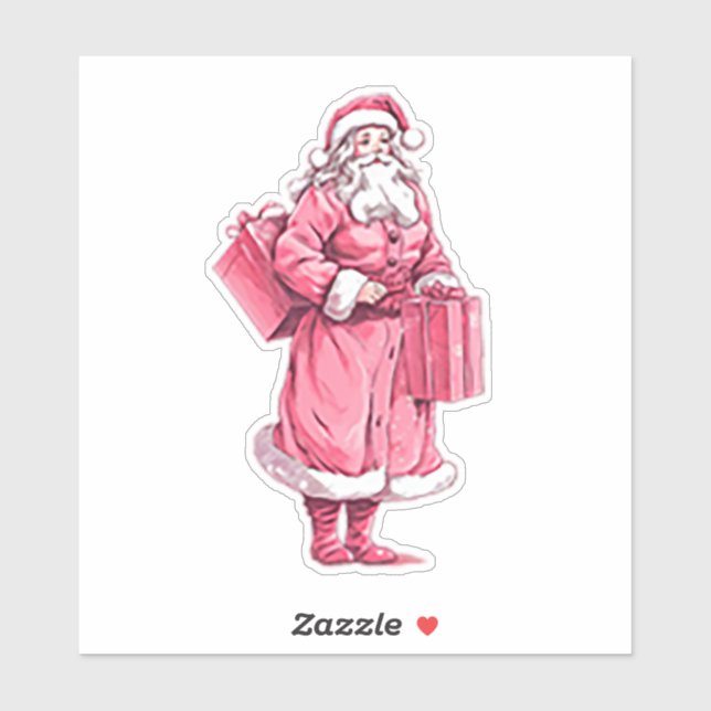 Old Time Santa Clause Sticker (Sheet)