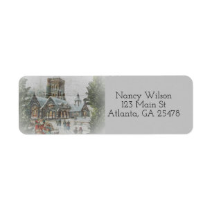 Old Time Santa Label