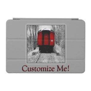 Old Time Steam Train Red and Black iPad Mini Cover