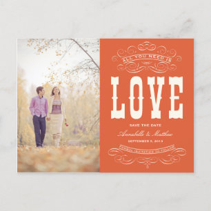 OLD TIME VINTAGE SAVE THE DATE ANNOUNCEMENT