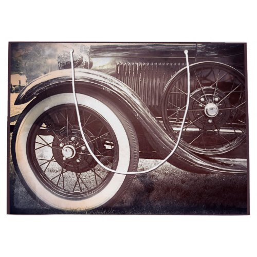 Old Timer Antique Car Large Gift Bag