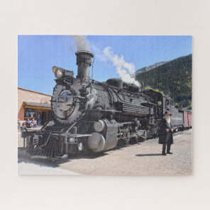 Old Timer at the Silverton, Colorado, Train Stop Jigsaw Puzzle
