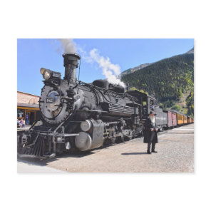 Old Timer at the Silverton, Colorado, Train Stop Postcard