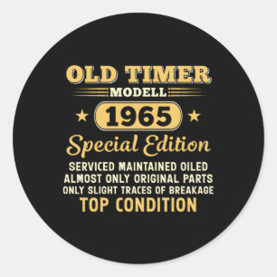 Old Timer Modell 1965 Special Edition Classic Round Sticker