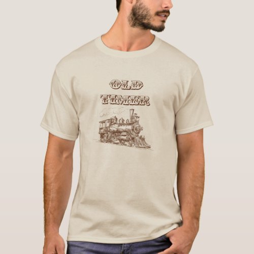 Old Timer Steam Engine T_Shirt