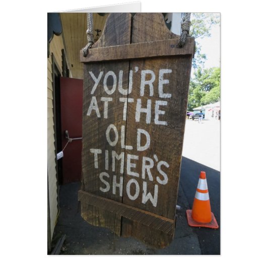 Old Timers Show Cards (Front)