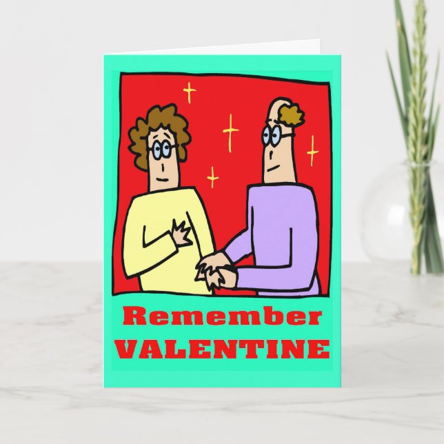 Old Timers Valentine Holiday Card (Front)