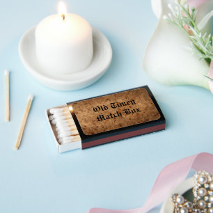 Old Timey Match box and matches.
