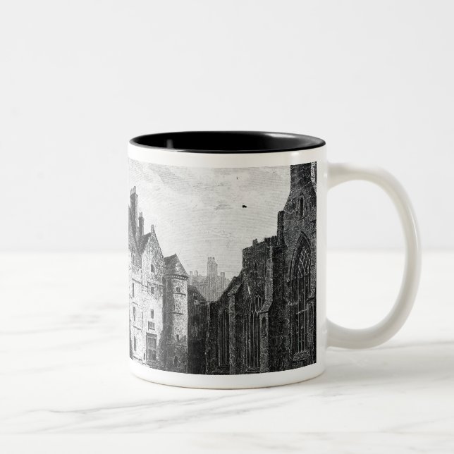 Old Tolbooth, Edinburgh Two-Tone Coffee Mug (Right)