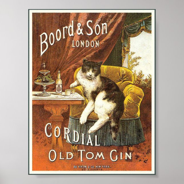 Old Tom Gin Vintage Poster (Front)