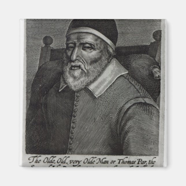 Old Tom Parr, 1635 Magnet (Front)