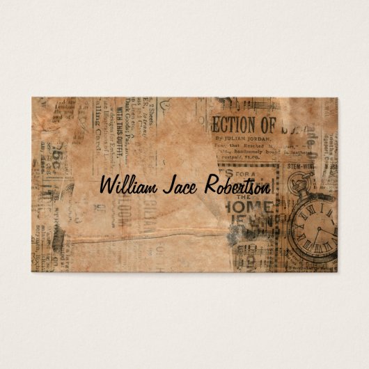 Old Torn Vintage Newspaper One Personalized (Front)