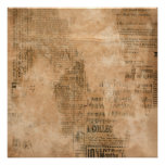 Old Torn Vintage Newspaper Two Poster at Zazzle