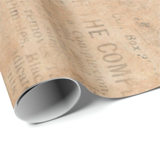 Old Torn Vintage Newspaper Wrapping Paper Zazzle