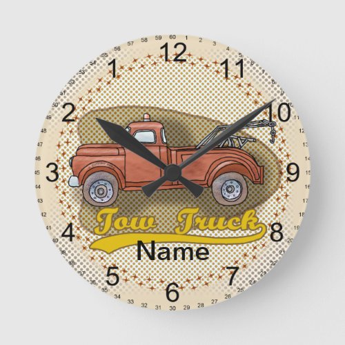 Old Tow Truck Clock