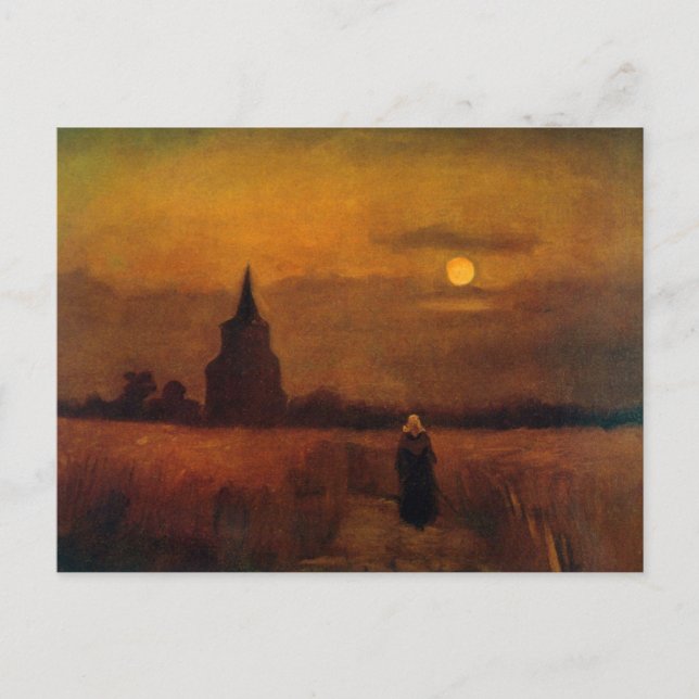 Old Tower In The Fields by Vincent van Gogh Postcard (Front)