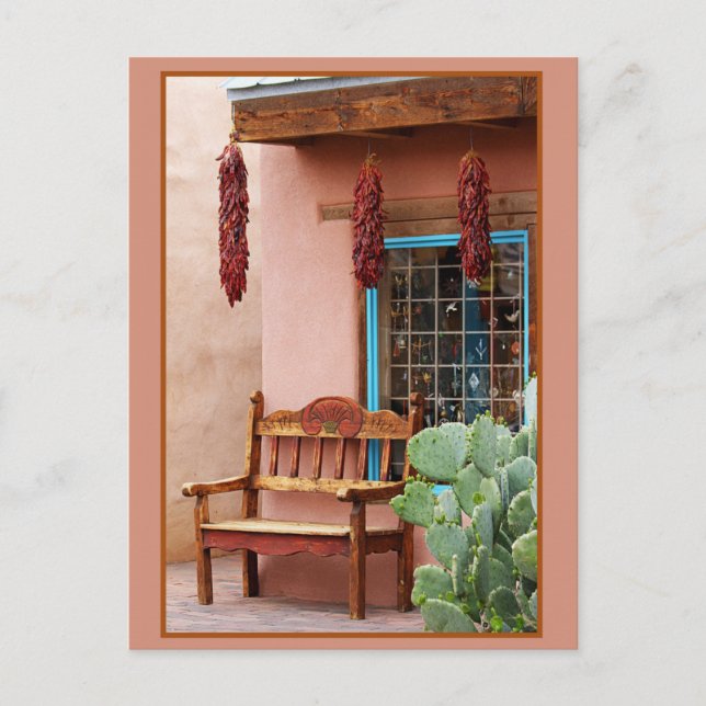 Old Town Albuquerque Shop Window Postcard (Front)