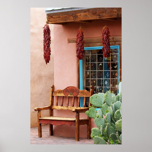 Old Town Albuquerque Shop Window Poster