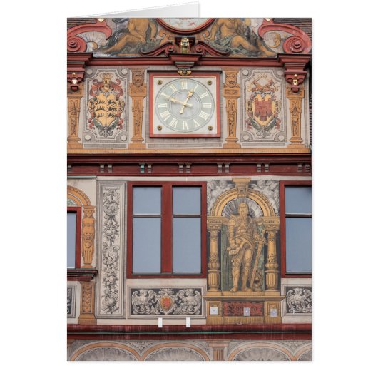 Old Town Building Frescos Cards (Front)