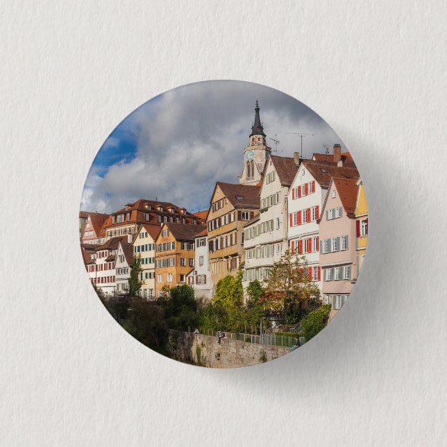 Old Town Buildings | Germany Button (Front)