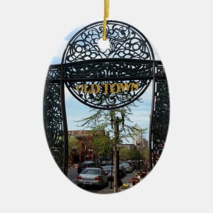 Old Town Chicago Ceramic Ornament