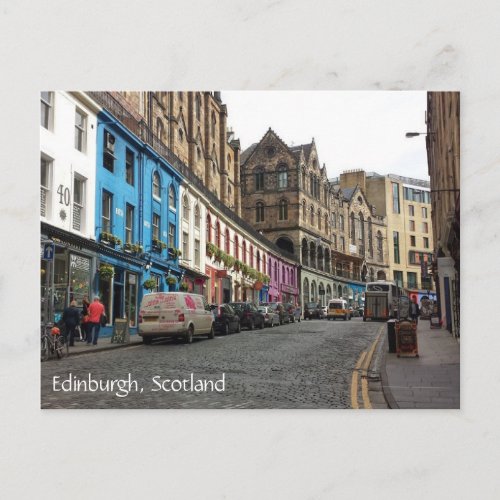 Old Town Edinburgh Scotland Postcard