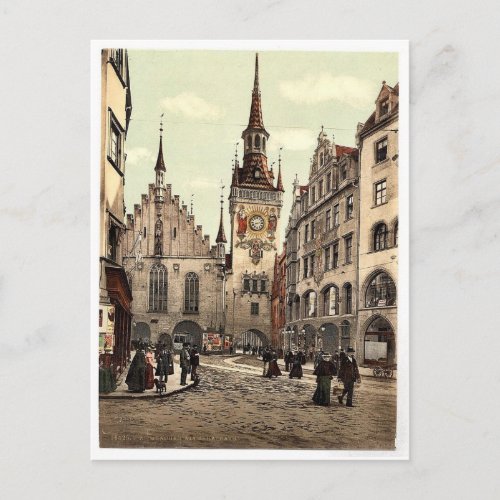 Old Town Hall Munich Bavaria Germany magnificen Postcard