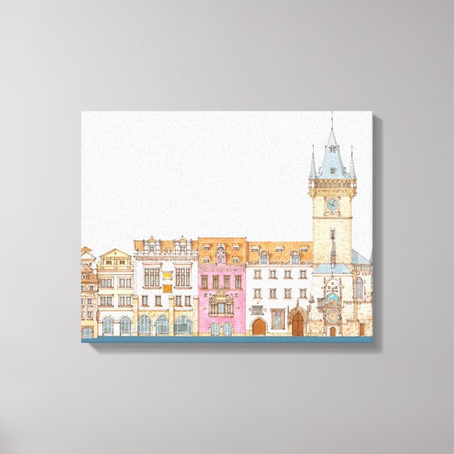 Old Town Hall. Prague Czech Canvas Print (Front)