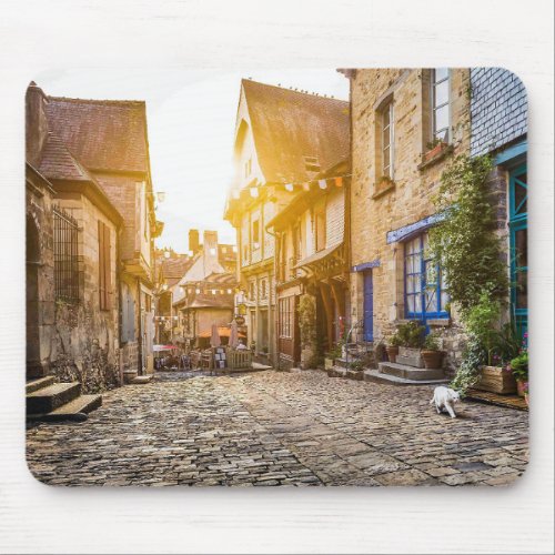 Old town in Europe at sunset Mouse Pad
