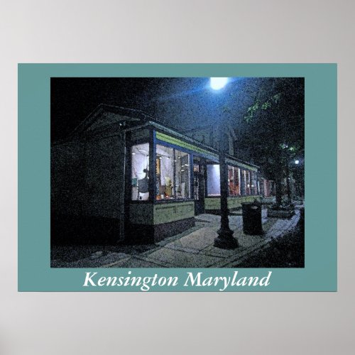 Old Town Kensington Maryland Poster