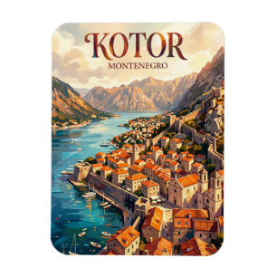 Old Town, Kotor Bay, Kotor Montenegro Magnet