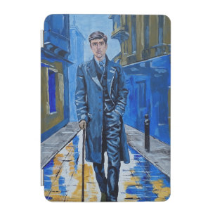 Old town, man, street, cane iPad mini cover