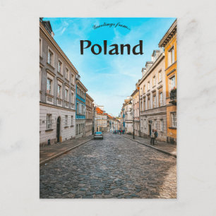 Old Town Market Place Warsaw Poland Postcard