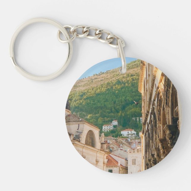 Old town of Dubrovnik  Keychain (Front)