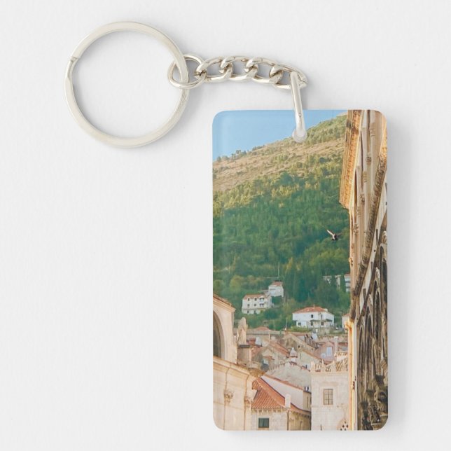 Old town of Dubrovnik  Keychain (Front)