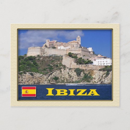 Old Town of Ibiza Balearic Islands Spain Postcard