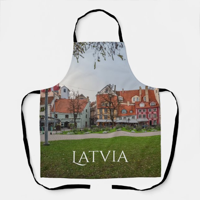 Old town of Riga in autumn Apron (Front)
