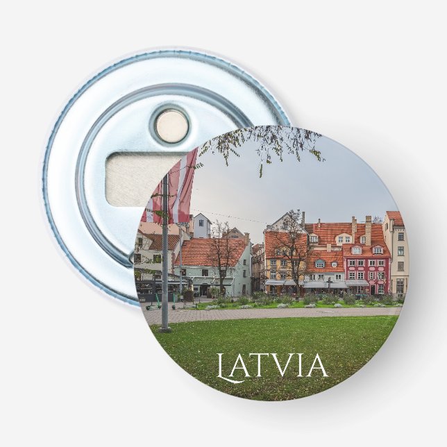 Old town of Riga in autumn Bottle Opener (Front)