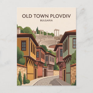 Old Town Plovdiv Bulgaria Postcard