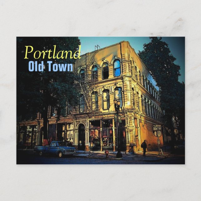 Old Town Portland Postcard (Front)
