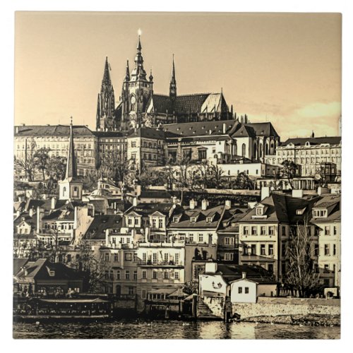 Old town Prague Czech Republic Ceramic Tile