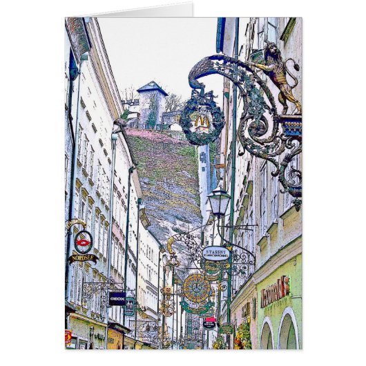 old town - Salzburg Cards (Front)