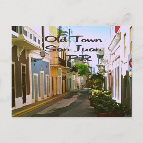 Old Town San Juan Puerto Rico Postcard