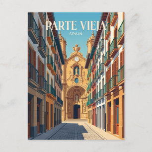 Old Town Spain Postcard